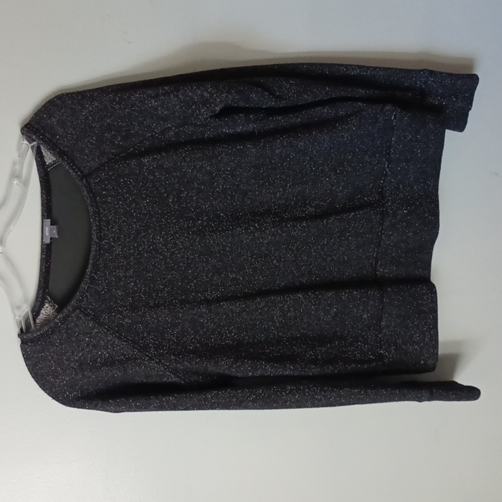 Black sparkly Aerie top with sheer back